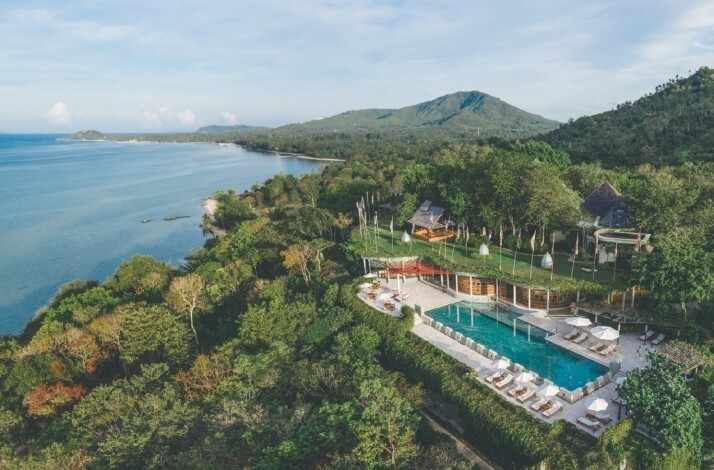 Bird's-eye view of the Kamalaya Koh Samui Wellness Sanctuary & Holistic Spa.