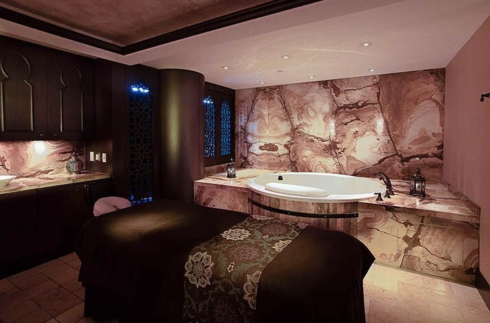 Massage room at the Miraj Hammam Spa in Toronto.